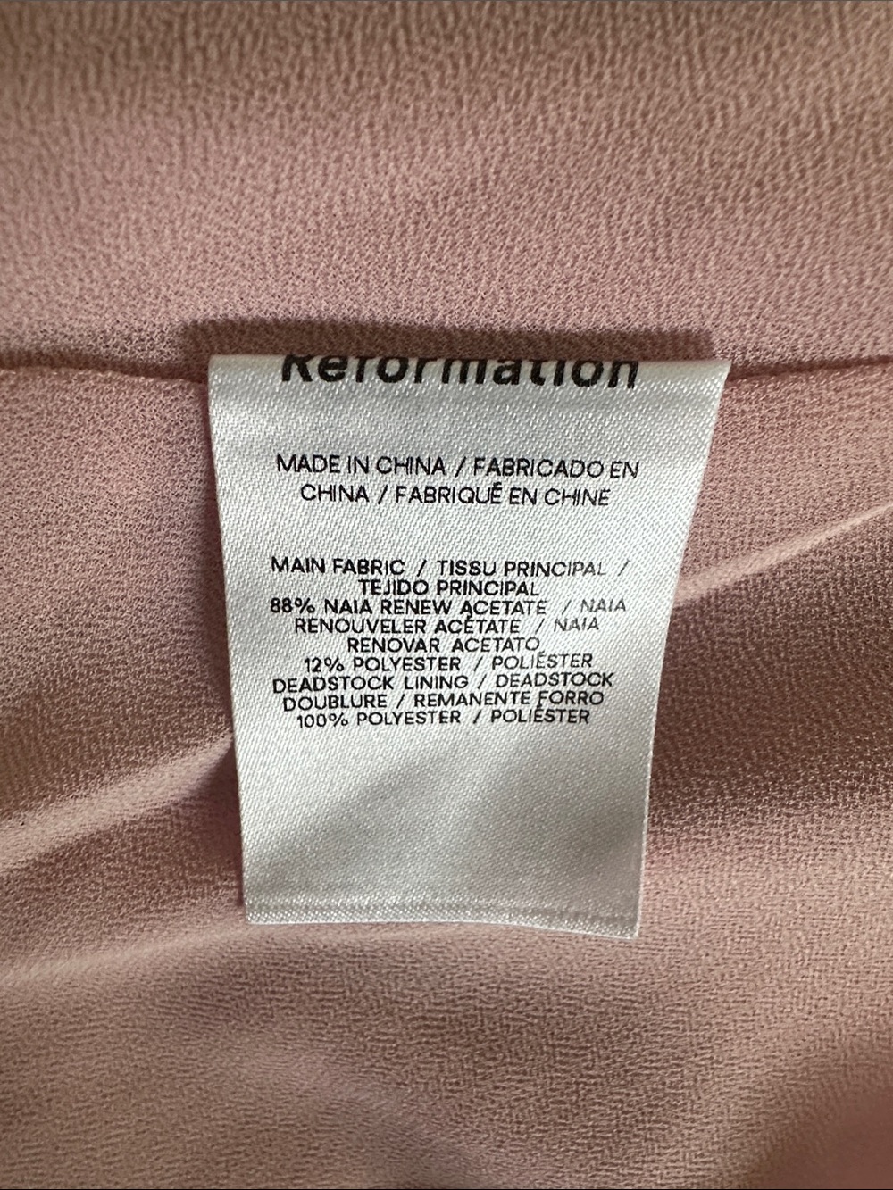 NWT Reformation Bevin Blush Pink Midi Slip Dress - Picture 3 of 8
